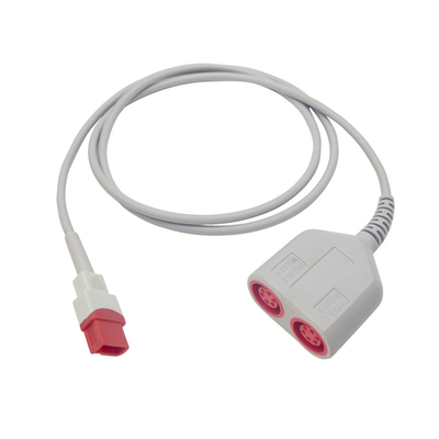 Compatible 6pin Dual Head Spacelabs Ultraview IBP Adapter Cable B3012-16