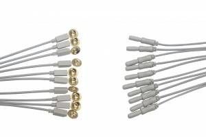 TPU D Type Tap Plug Universal EEG Electrosurgical Cables