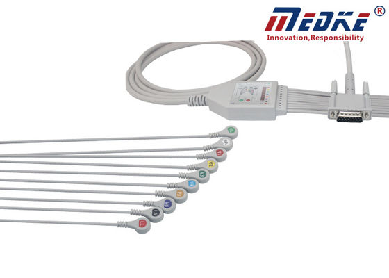 Undetachable HP Ecg Machine Cable