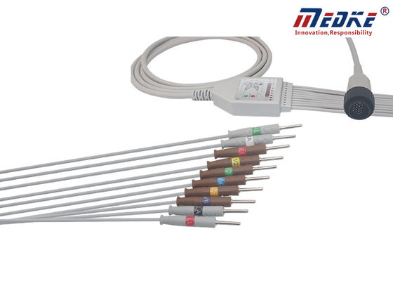 Needle Flexible One Piece AHA 16pins Kenz PC-104 12 Lead Ecg Cable