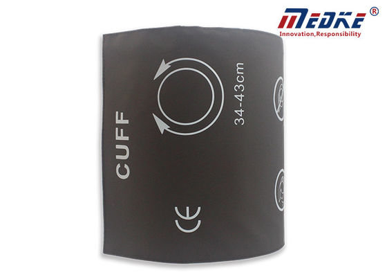 Single Tube 34-43cm Comfortable PU Brown M1575A NIBP Cuff