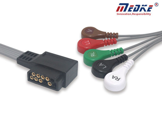 HP Holter AHA 5 Lead ECG Holter Cable For Digitrak Plus