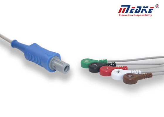 3 Leadwires IEC Pinch Undetachable Comen ECG Patient Cable